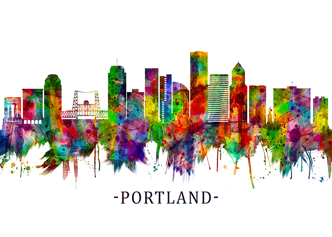 Portland Oregon Skyline