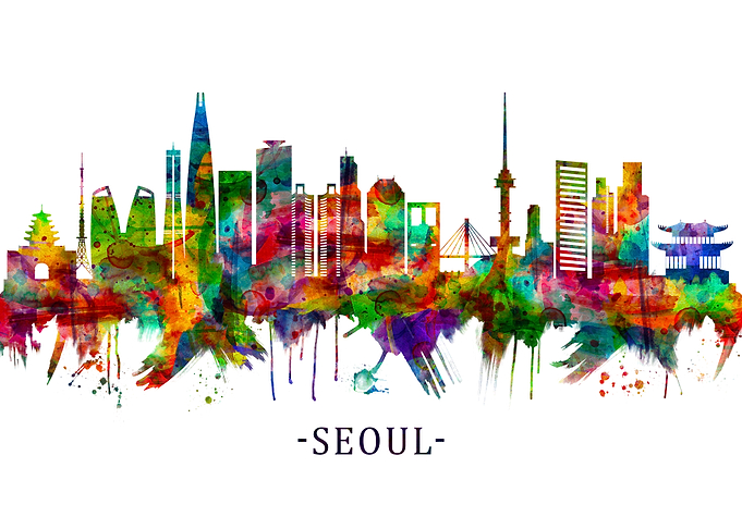 Seoul South Korea Skyline