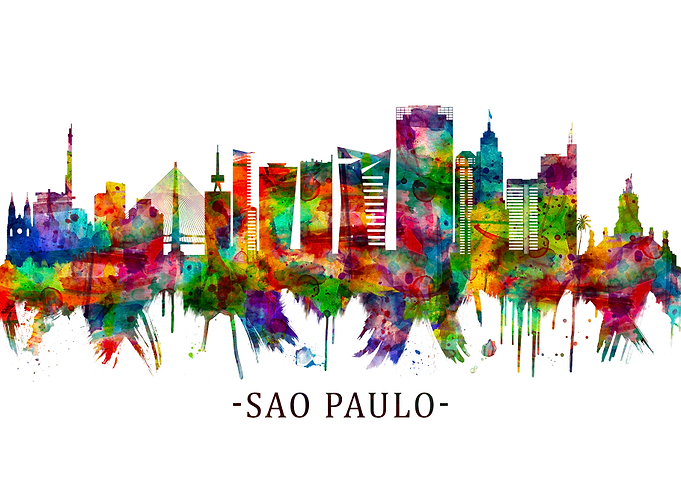 Sao Paulo Brazil Skyline