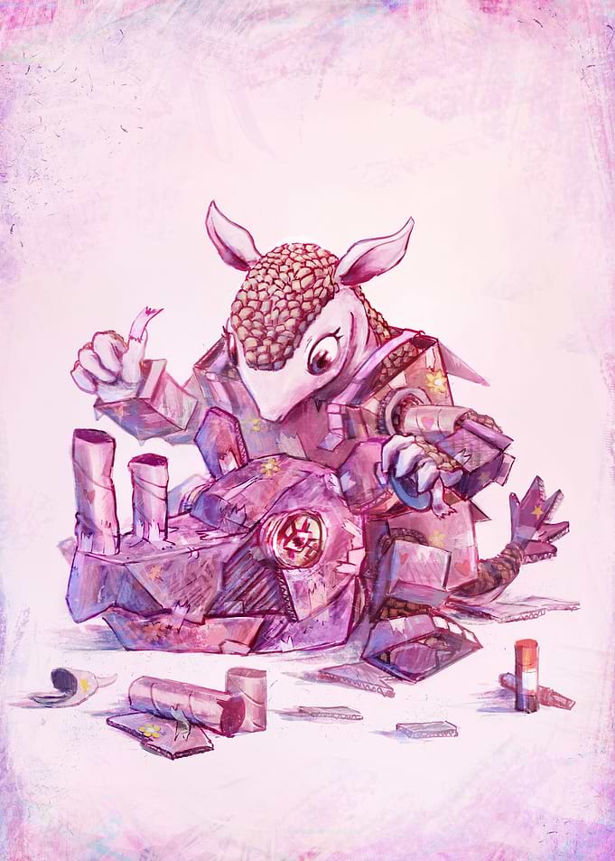I am NOT a cute armadillo