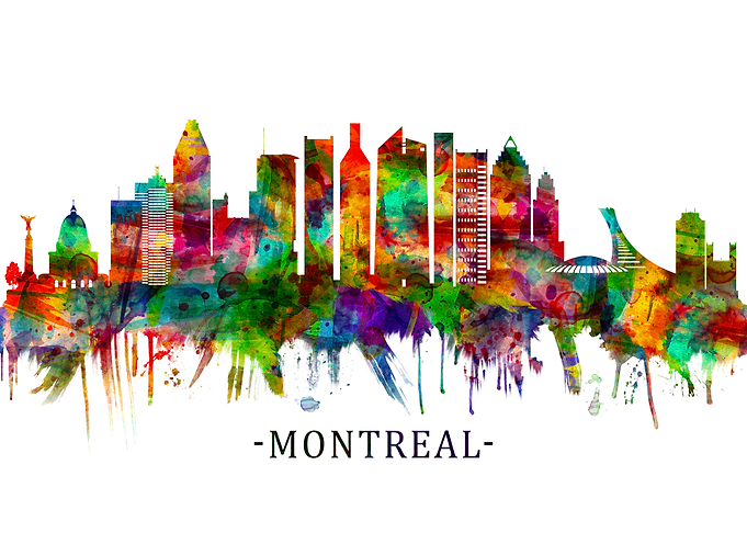 Montreal Canada Skyline