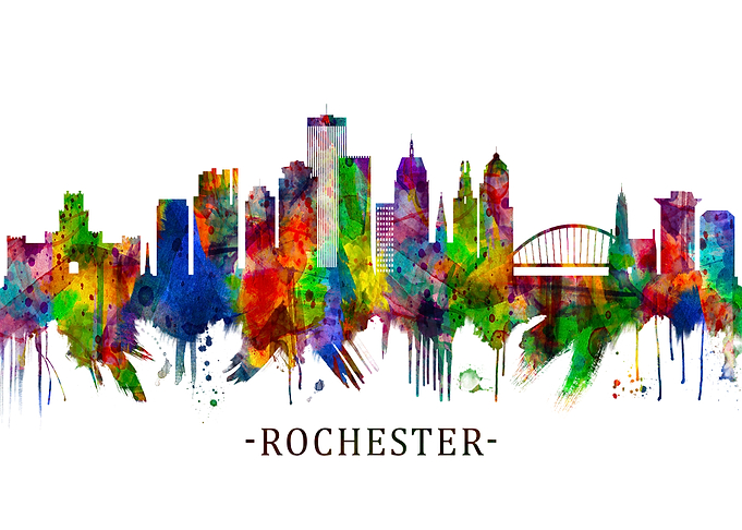 Rochester New York Skyline
