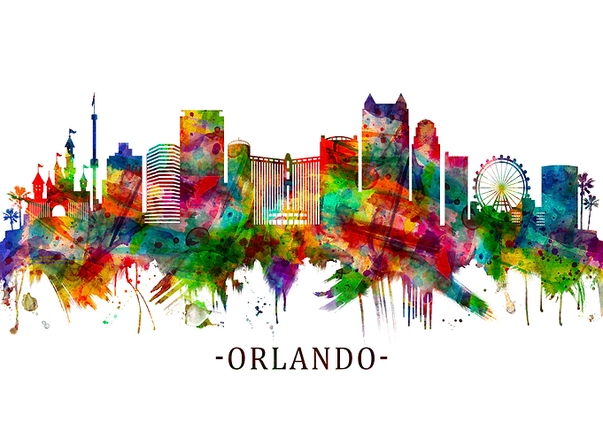 Orlando Florida Skyline