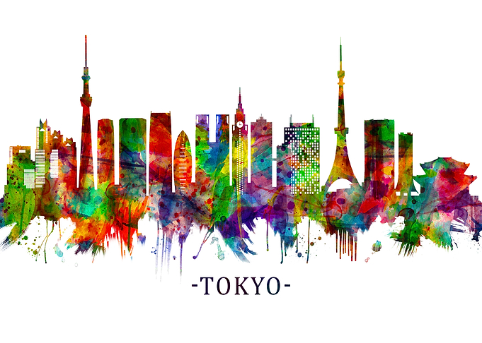 Tokyo Japan Skyline