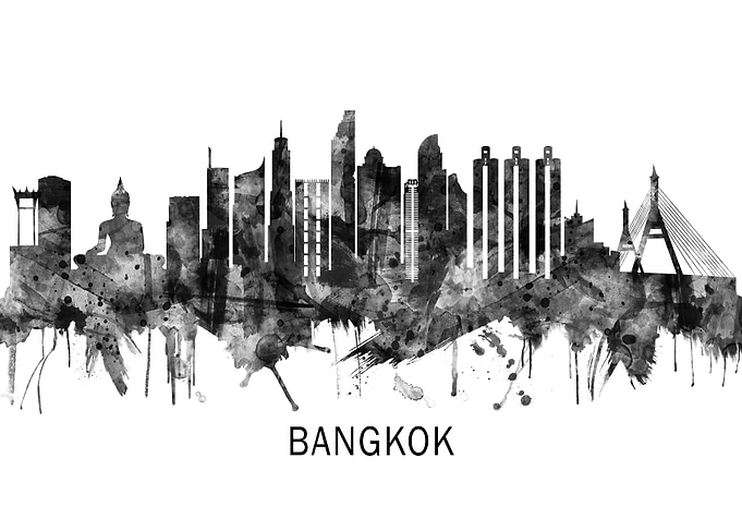 Bangkok Thailand Skyline