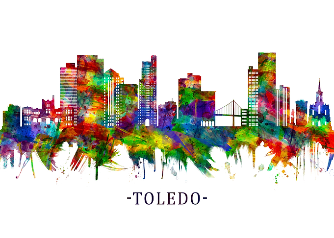 Toledo Ohio Skyline