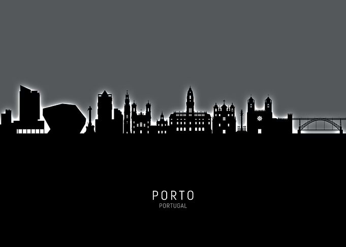 Porto Portugal Skyline