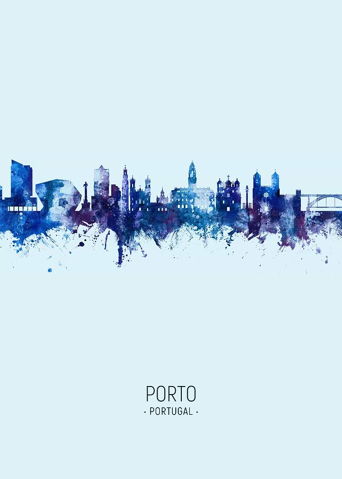 Porto Portugal Skyline