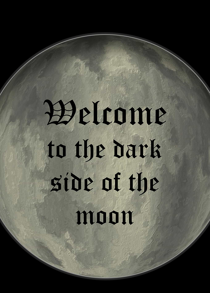 Welcome to the dark side