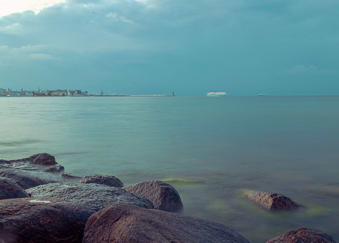 Calm waters of Baltic Sea