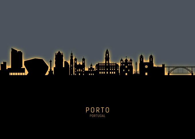 Porto Portugal Skyline