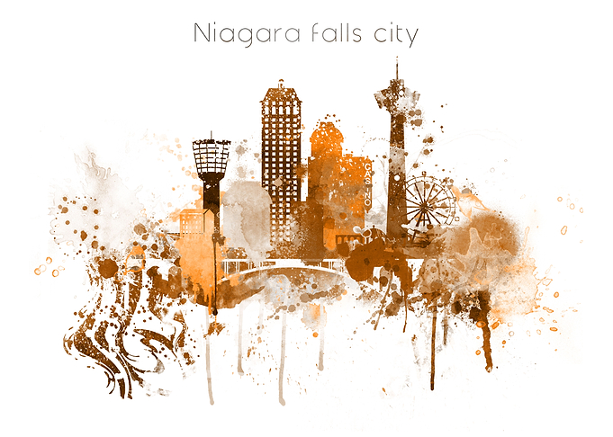 Niagara Falls City Skyline