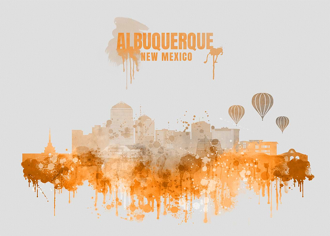 Albuquerque City Skyline
