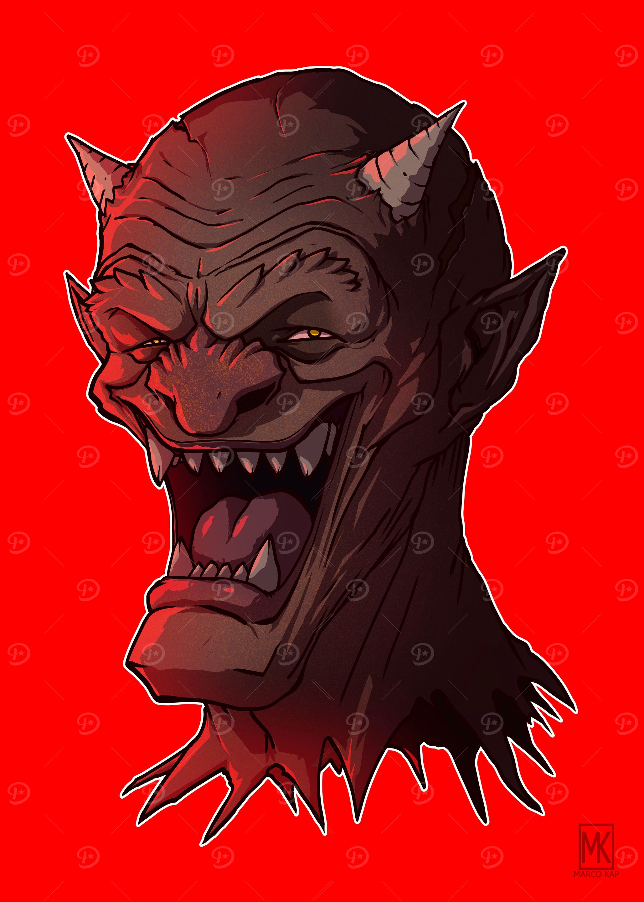 Happy Demon Head