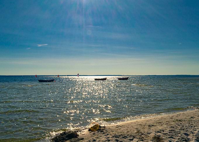 Calm sea evening