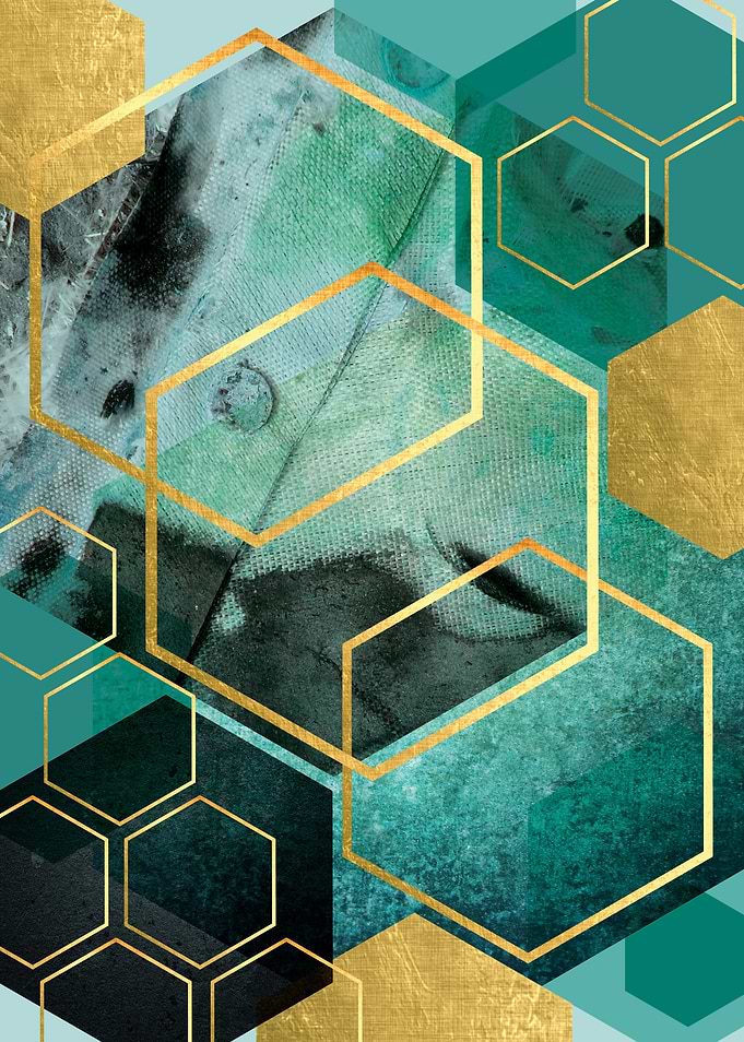 Teal Geo Luxe