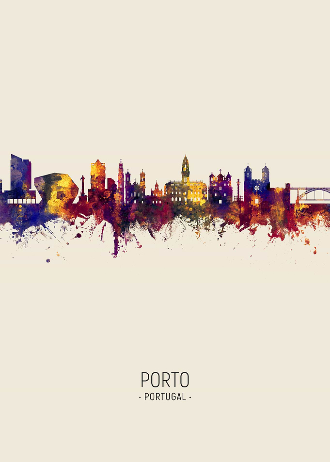 Porto Portugal Skyline