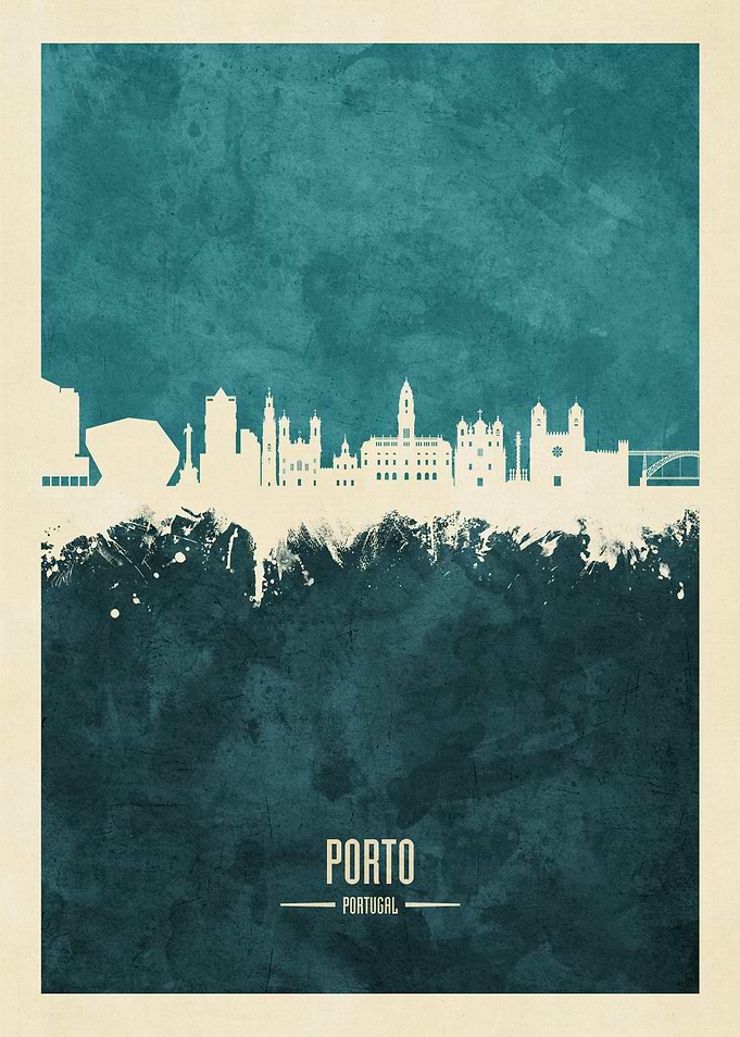 Porto Portugal Skyline