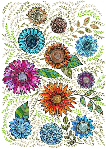 Zinnia flowers