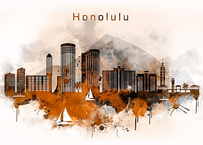 Honolulu Hawaii Skyline