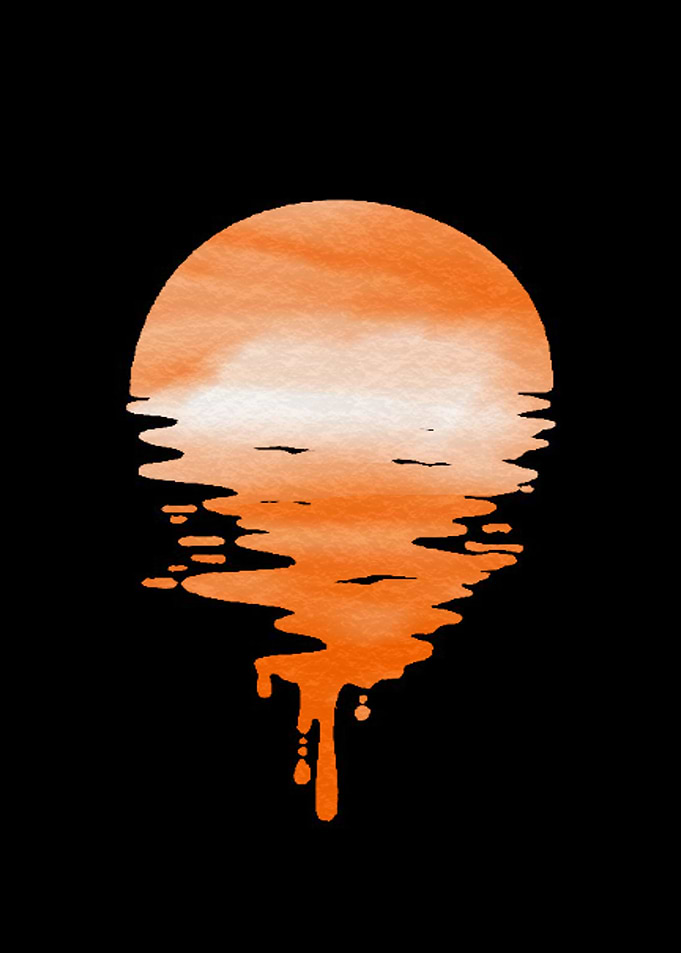 Dripping Orange Panorama