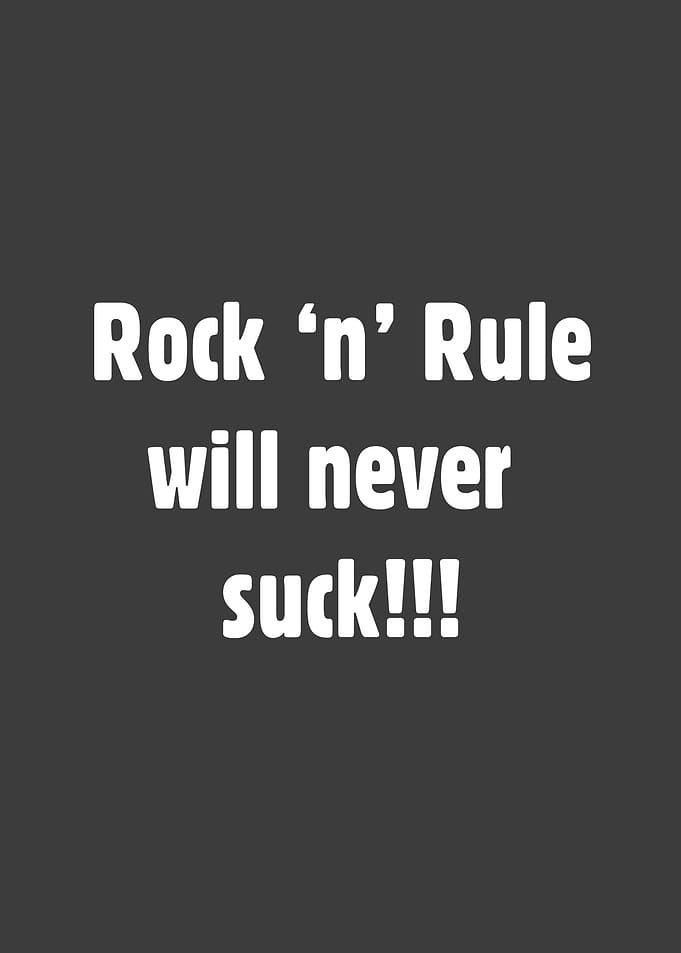 You rock 06