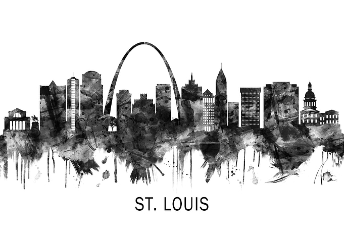 St Louis Missouri Skyline