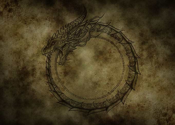 Ouroboros Draco Parchment