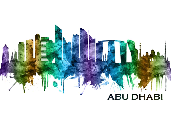 Abu Dhabi UAE Skyline
