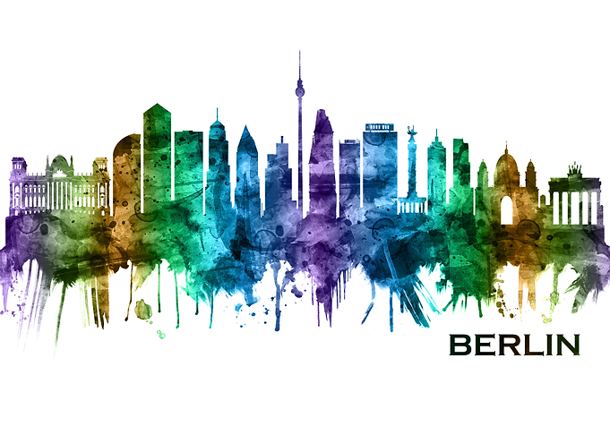 Berlin Germany Skyline