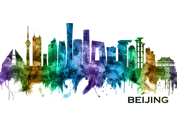 Beijing China Skyline