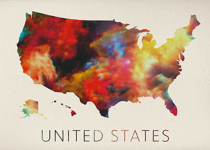United States Watercolor