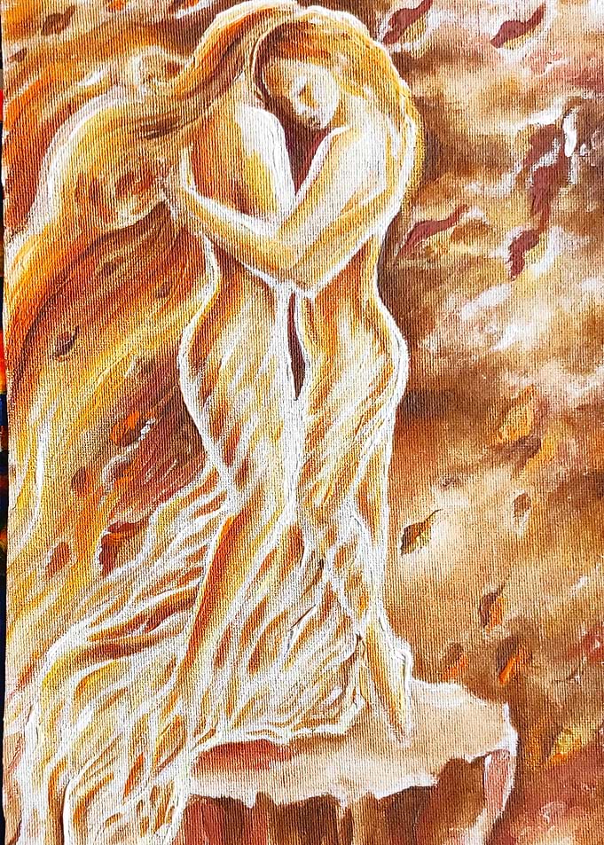 Lovers in the wind
