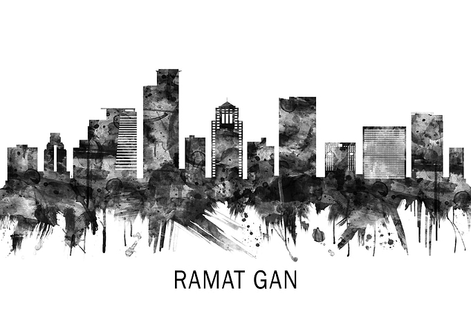 Ramat Gan Israel Skyline