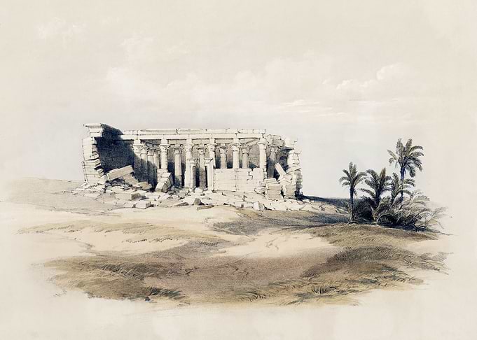 Wady Maharraka Temple 1849