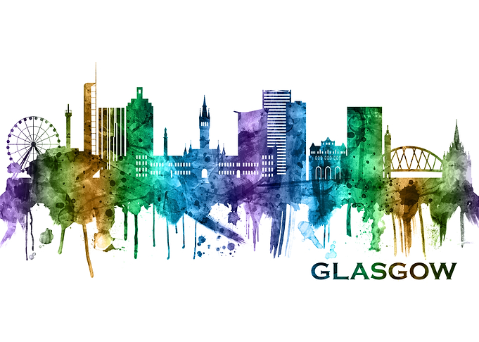 Glasgow Scotland Skyline