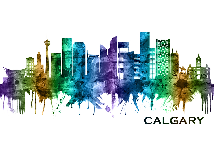 Calgary Canada Skyline