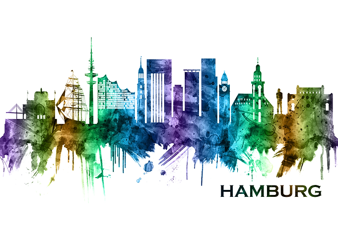 Hamburg Germany Skyline