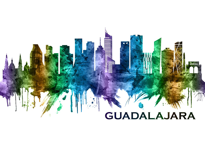 Guadalajara Mexico Skyline