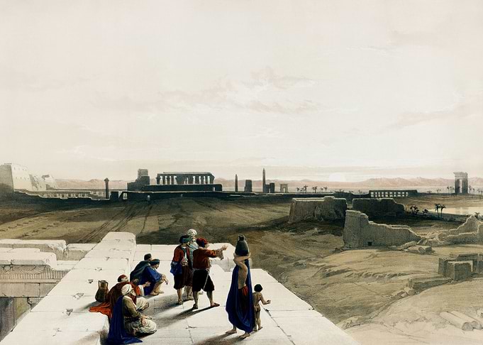 Temple in Karnak 1849