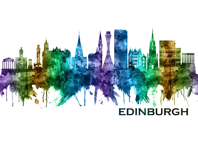 Edinburgh Scotland Skyline