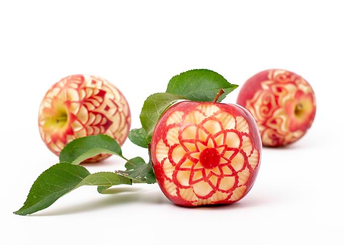 carved apples