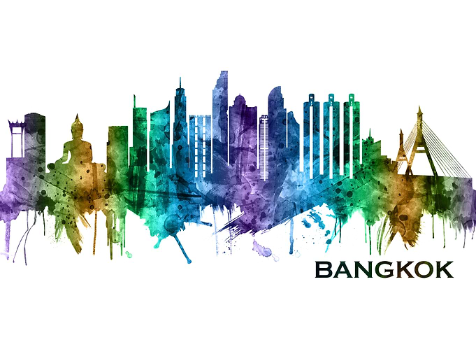 Bangkok Thailand Skyline