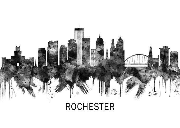 Rochester New York Skyline