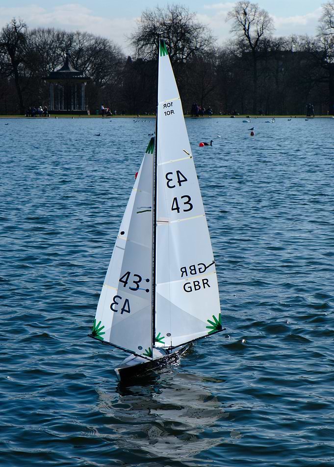Model Boat on Round Pond