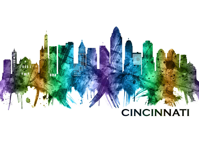 Cincinnati Ohio Skyline