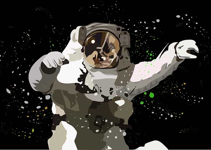 Floating in Space