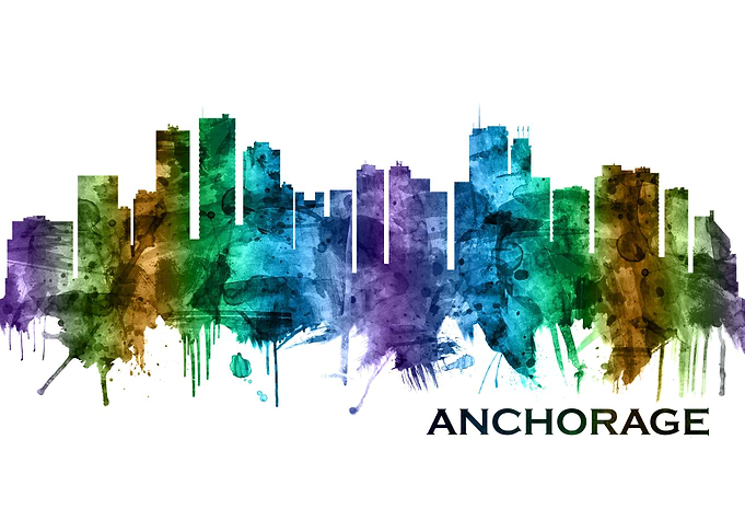 Anchorage Alaska skyline