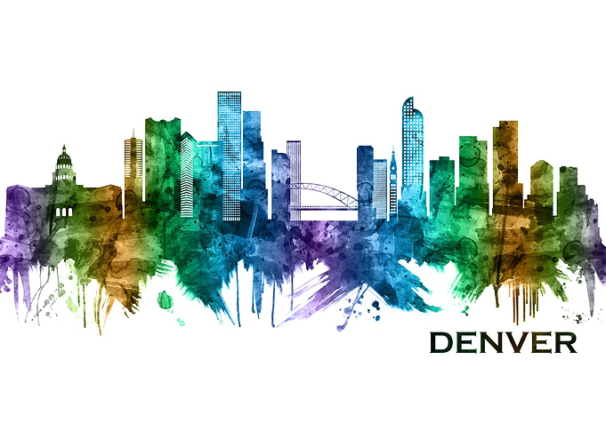 Denver Colorado Skyline