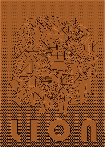 Lion Halftone